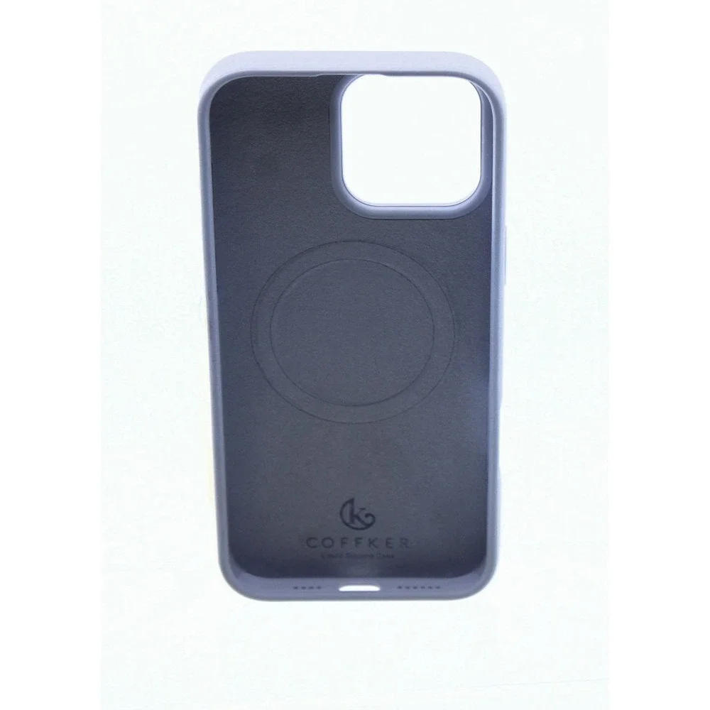 COFFKER iPhone 16 Pro Max Case Lilac Purple Silicone Shockproof Suction Cup Case